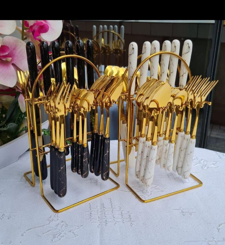 24pcs Marble spoon set